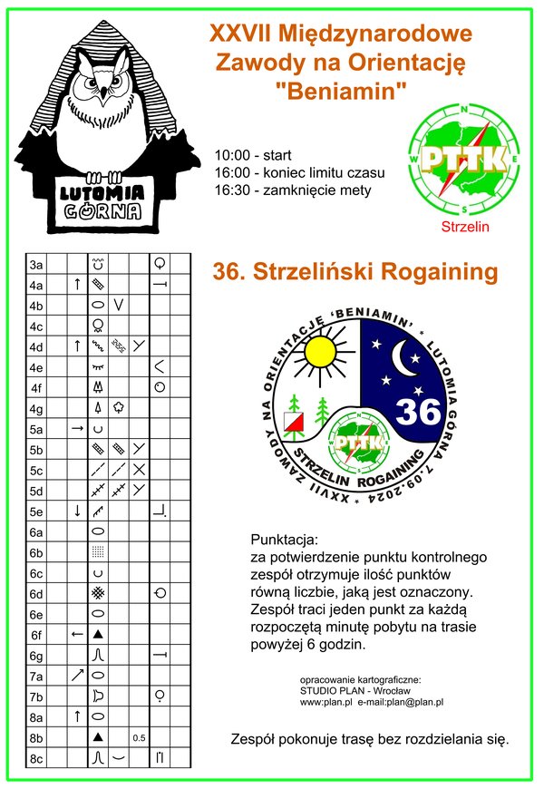 Zawody na Orientację 'Siapula' - rogaining - Strzelin Biały Kościół