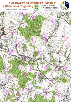 Zawody na Orientacj� 'Siapula' - rogaining - Strzelin