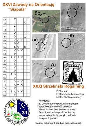 Zawody na Orientację 'Siapula' - rogaining - Strzelin Kłodobok